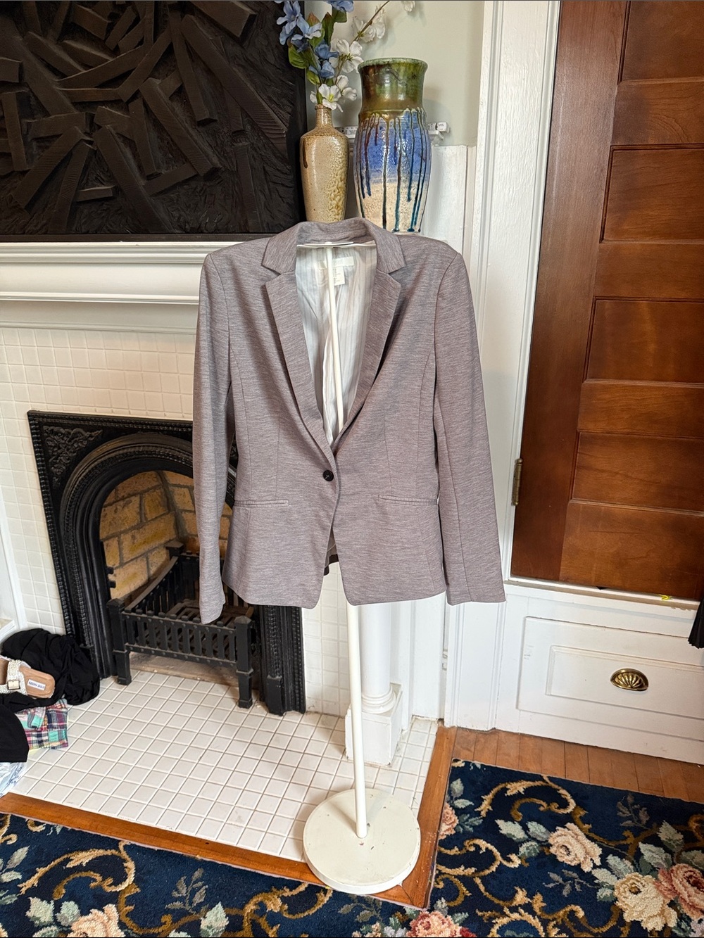 H&M Single-Button  Grey‎ Blazer- worn once- like new